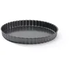 Image de De Buyer - Moule à tarte cannelé rond à fond amovible - Diamètre 24 cm -, Noir