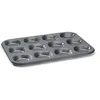 Image de De Buyer - Plaque à 12 tartelettes en acier antiadhésif - Diamètre 7 cm -, Noir