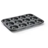 Image de DE BUYER - Plaque de 12 mini-Savarins en acier antiadhésif - Diamètre 7 cm