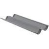 Image de De Buyer - Plaque perforée à 2 baguettes en acier antiadhésif - 37 x 16,2 cm -, Noir