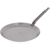 Image de De Buyer - Poêle à crêpes en tôle d'acier MINERAL B - 24 cm - Fabriquée en France, Anti Adhérence Naturelle, Queue Rivetée et Finition à la Cire d'Abeille, Tous Feux + Flash Four