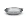 Image de De Buyer - Poêle amovible en tôle d'acier MINERAL B - Diamètre 28 cm -, Gris