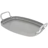 Image de De Buyer - Plancha grill rectangulaire en tôle d'acier MINERAL B - 38 x 26 cm - Fabriquée en France, Sans PFAS, Anti Adhérence Naturelle, Finition à la Cire d'Abeille, Tous Feux + Flash Four