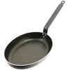 Image de De Buyer - Poêle ovale antiadhésive CHOC en aluminium - 36 x 26 cm -, Argent