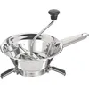 Image de Moulinex Moulin à légumes manuel classic en inox, acier Inoxydable, Petit modèle, Broyage facile, Purées, Soupes, Compotes, Compatible lave-vaisselle, Fabriqué en France A40106