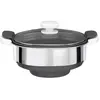 Image de Moulinex Cuiseur Vapeur XF384B10 Accessoire Companion Officiel Bol Collecteur Jus Compatible avec Tous les Robots Cuisine Companion, Argenté