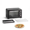 Image de Moulinex Four électrique posable 19 L, Compact, chaleur tournante, 6 modes de cuisson, Thermostat réglable jusqu’à 240°C, Minuteur 120 min, Grille réversible, Lèche frites, Optimo noir OX444810
