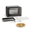 Image de Moulinex Four électrique à chaleur tournante 60 L, 7 modes de cuisson, Tournebroche, Thermostat réglable jusqu’à 240 °C, Timer 120 minutes, 2 grilles réversibles, Optimo, Noir OX495810