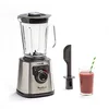 Image de Moulinex PerfectMix+ Blender haute vitesse, 1200 W, Bol en verre de 2 L, 3 programmes automatiques LM811D10, Argenté/Noir