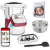 Image de Moulinex, I-Companion Touch, Robot cuiseur, 17 fonctions, Connecté, Recettes sur l’écran, Capacité XL 10 personnes, Gris, Fabriqué en France, HF934510