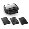 Image de Tefal UltraCompact 3-en-1 Appareil à Gaufres, Sandwichs et Paninis, 3 jeux de plaques inclus, Compact, Rangement Facile, 700 W, SW383D10
