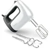 Image de Moulinex Batteur électrique, 500 W, 5 vitesses, Réglage Turbo, 2 fouets + 2 pétrins en acier inoxydable, Idéal pour les préparations légères et épaisses, Prep'Mix+ HM460110