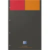 Image de OXFORD Bloc-notes International Format A4+ Petits Carreaux 5mm recto verso, 80 Pages Agrafées Couverture Carte Gris