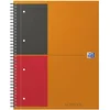 Image de Oxford Cahier International Notebook A4+ Ligné 6mm 160 Pages Reliure Intégrale Couverture Carte Orange (Lot de 5)
