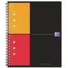 Image de Oxford Cahier spiralé 100102880 gris, orange, rouge DIN A5+ quadrillé Nombre de pages: 80