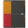 Image de OXFORD Cahier International Organiserbook A4+ Petits Carreaux 5mm 160 Pages Reliure Intégrale Couverture Polypro Gris