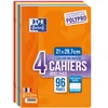 Image de Oxford OpenFlex Lot de 4 Cahiers 96 pages Seyès A4 Couleurs Assortis