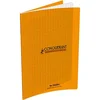 Image de Conquérant 35605 Cahier Classique Piqûre Couverture Polypropylène Rigide Transparente A5+ Papier Orange