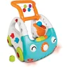 Image de INFANTINO Minicar Evolutif 3-en-1, Trotteur Lumineux Et Musical Avec Poignée Réglable Pour Découvrir Les Formes Et Les Couleurs, Idéal Pour Jouer Assis, Debout Et Marcher, Convient dès 6 Mois, Bleu