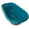 Image de THERMOBABY - Baignoire LUXE - Bain de bébé - Légère - Compacte - De la naissance à 12 mois - Emeraude - Fabriqué en France