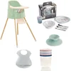 Image de THERMOBABY Pack Repas YOUPLA - Chaise haute - 5 boîtes de conservation - Coffret vaisselle - Ventouse universelle - Bavoir semi-rigide