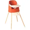 Image de THERMOBABY - Chaise Haute Bébé 2 en 1 Youpla - Évolutive En Rehausseur Chaise Enfant - Tablette Amovible - Harnais 3 Points - Dès 6 Mois, Jusqu'à 3 Ans ou 15kg - Fabriqué En France - Terracotta