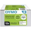 Image de DYMO Rouleau détiquettes pack bundle 2093095 2093095 57 x 32 mm papier blanc 12000 pc(s) fixation permanente Etiquette universelles