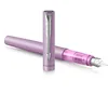Image de Parker stylo plume Vector XL | Laque lilas métallisée sur laiton | Plume moyenne avec recharge d’encre bleue | Coffret cadeau