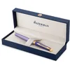 Image de Waterman Hémisphère Stylo plume | en métal et laque violette avec finition en plaqué or | plume fine en plaqué or | coffret cadeau