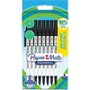 Image de Paper Mate Stylos bille Kilometrico, Pointe moyenne (1.0 mm) longue durée, Encre bleue, 80 Purcent de plastique recyclé, 8 unités