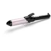Image de BaByliss Boucleur à pince de 38mm - Cylindre Satin Touch, 10 réglages de température, boucleur professionnel avec support de sécurité intégré, Noir et rose, C338E