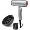 Image de BaByliss Sèche-Cheveux Cosmos avec Diffuseur, Léger   NOUVEAUTÉ 2025, Sèche-cheveux puissant et élégant de 2100W, Technologie ionique anti-frisottis, 3 températures & 2 vitesses, Argenté, D580DE