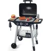 Image de Smoby - BBQ Grill - Barbecue sur Pieds - 18 Accessoires - Hamburger à Assembler, Brochette à Composer, Ustensiles de Barbecue - Côté Plancha et Côté Grill - A partir de 3 Ans - Fabrication Française