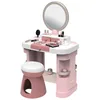 Image de Smoby - My Beauty Coiffeuse - Coiffure, Onglerie, Maquillage Factice - Miroir, Rangements - 15 Accessoires - Matière Recyclée - A Partir de 3 Ans - Fabrication Française