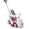Image de Smoby - Porteur Maestro Balade Rose - Evolutif 3 en 1 - Canne parentale Réglable- Arceau de Sécurité - Roues Silencieuses - Klaxon Electronique, Levier de Vitesse, Clé Mécanique - Dès 6 Mois