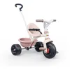 Image de Smoby - Tricycle Be Fun Rose - Canne Parentale Réglable Jusqu'à 95 cms et Amovible - Ceinture de Sécurité - A Partir de 15 Mois - Fabrication Espagnole