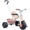 Image de Smoby Tricycle Be Fun Rose - Canne Parentale Réglable jusqu'à 95 cm, Ceinture de Sécurité, pour Enfant dès 15 Mois