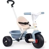 Image de Smoby - Tricycle Bleu Be Fun - Poignée de parent réglable et amovible (jusqu'à 95 cm) - Ceinture de sécurité - Convient dès 15 mois - Fabriqué en Espagne