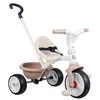 Image de Smoby - Tricycle Be Move Beige - Evolutif 2 en 1 - Ceinture de Sécurité, Poignée Parentale Réglable sur 3 Niveaux - A Partir de 15 Mois Jusqu'à 4 Ans - Fabrication Espagnole