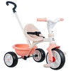 Image de Smoby - Tricycle Be Move Rose - Evolutif 2 en 1 - Ceinture de Sécurité, Poignée Parentale Réglable sur 3 Niveaux - A Partir de 15 Mois Jusqu'à 4 Ans - Fabrication Espagnole