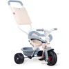 Image de Smoby - Tricycle Be Fun Confort Bleu - Vélo Enfant Dès 10 Mois - Evolutif - Canne Parentale avec Sacoche - Arceau de Sécurité - 740416