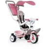 Image de Smoby - Tricycle Baby Balade Plus Rose - Vélo Evolutif Enfant Dès 10 Mois - Roues Silencieuses - Frein de Parking - 741401
