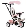 Image de Smoby - Tricycle Baby Balade Rose - Evolutif 3 en 1 - Poignée Parentale Réglable - Frein de Parking, Repose-Pied, Pare-Soleil Anti-UV - A Partir de 10 Mois Jusqu'à 3 Ans - Fabrication Espagnole