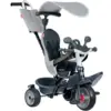 Image de Smoby - Tricycle Baby Driver Gris - Evolutif 3 en 1 - Poignée Parentale Réglable - Frein de Parking, Repose-pied, Pare-soleil Anti-UV - A Partir de 10 Mois Jusqu'à 3 Ans - Fabrication Espagnole