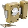 Image de Vachette Verrou de porte Bouton/Cylindre V136 V5 - Ouverture à Bouton intérieur, Clé extérieur - Cylindre ø 23 mm, Longueur 45 mm, 5 goupilles - Pêne réglable de + ou - 10mm sans démontage - 3 clés