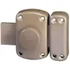 Image de Vachette Verrou de porte Bouton/Cylindre PLUTON - Ouverture à Bouton intérieur, Clé extérieur - Cylindre ø 23 mm, Longueur 45 mm, 5 goupilles - 64200/SC - Anti crochetage - 3 clés