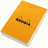 Image de RHODIA 10200C Bloc Agrafé N°10 Orange 5,2 x 7,5 cm Petits Carreaux