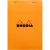 Image de CLAIREFONTAINE Rhodia Carnet à spirale, orange, n° 16, 14,8 x 21 cm, 80 feuilles, petits carreaux 5 x 5, papier 80 g