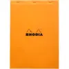 Image de CLAIREFONTAINE Bloc agrafé Rhodia ORANGE N°18 21x29,7 cm 80 feuillets petits carreaux 5x5 80 g