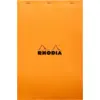 Image de CLAIREFONTAINE Rhodia bloc-notes à spirale, orange, n° 19, 21 x 31,8 cm, 80 feuilles, petits carreaux 5 x 5 mm, 80 g